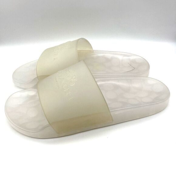 NWT Coach Men’s Clear Slide Chalk Sandals Size 9D - Picture 3 of 8